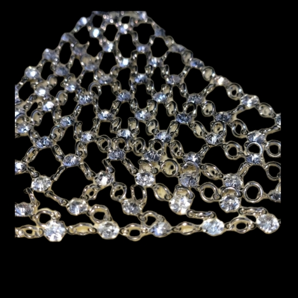 Silver Rhinestone Crystal Bralette - Picture 3 of 4